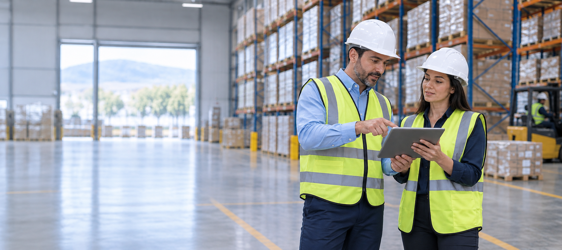 Equipo de trabajo en instalaciones empresariales